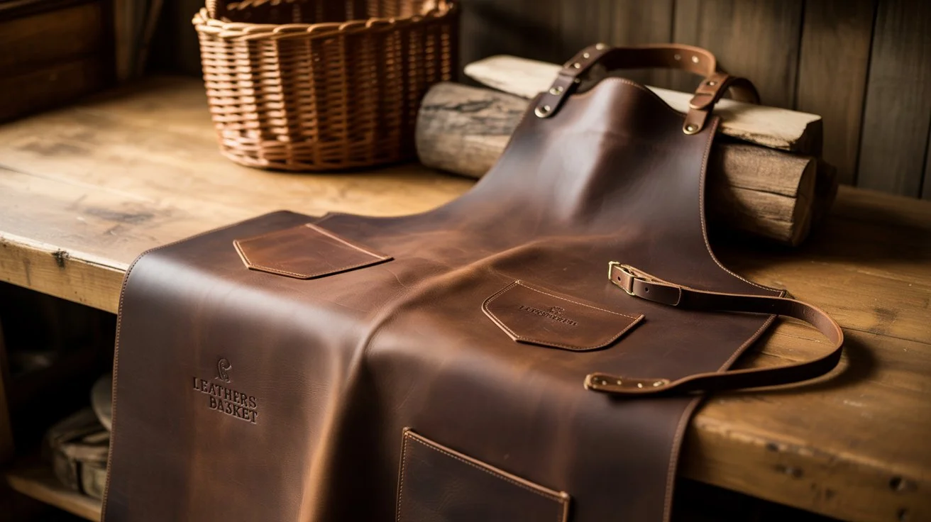 leathers basket aprons